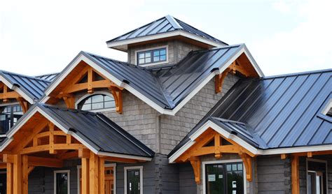 house roof metal desin|homes with metal siding photos.